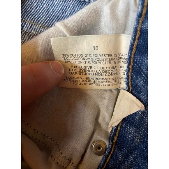 Bandolino Blu Arianna Jeans Size 10 Mid Rise Straight Leg Stretch Blue Denim Y2K - Picture 5 of 10